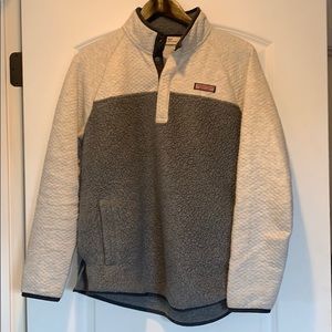Vineyard Vines Sherpa pullover fleece